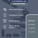 Chamberlain 1/2 HP Belt Drive Smart Garage Door Opener with Battery Backup, 1-Bulb Lighting, and myQ Connectivity
