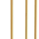 C Shaped end Table,Wood Round Side Table for Couch,Small Sofa Table with Metal Frame for Bedroom,Living Room,Bedside,Gold Color(11.81" D x 11.81" W x 23.62" H)