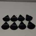 8Pcs Triangular Powder Puffs, Soft Velour Makeup Sponges for Loose Powder and Body Powder, Designed for Contouring, Eye, and Corner, Beauty Makeup Tools, Black