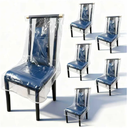 Chair Covers, Clear Dining Room Chairs Cover, Transparent Waterproof and Kitty Scratch Resistant Chair Seat Covers, Protector from Pet Claws, Dust, Spill, Pet Hair and Easy Clean