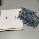 24 Pcs Velvet Bows Christmas Tree Ornaments Vintage Double Faced Velvet Ribbon Bows for Tree Garland Wreath Indoor Outdoor Xmas(5 x 7 Inch,Width of 3/8",Dusty Blue)