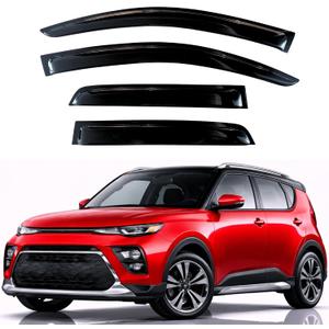 KPY Rain Guards Fit for 2020-2026 Kia Soul, Out-Channel Window Visors Vent Wind Deflectors 4PC, Car Accessories for 20-26 Soul