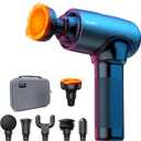 Massage Gun Deep Tissue with Heat Head, Handheld Muscle Back Massager with Carry Case, Portable Percussion Massager Gun with 6 Replacements for Athletes Pain Relief, FSA and HSA Eligible (With Heat)