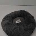 Donut Dog Bed Cat Bed Fluffy Calming Pet Bed Dog Round Bed Cat Round Bed Warm Kitten Nest Ideal for 3Kg Pet, Small, Dark Light