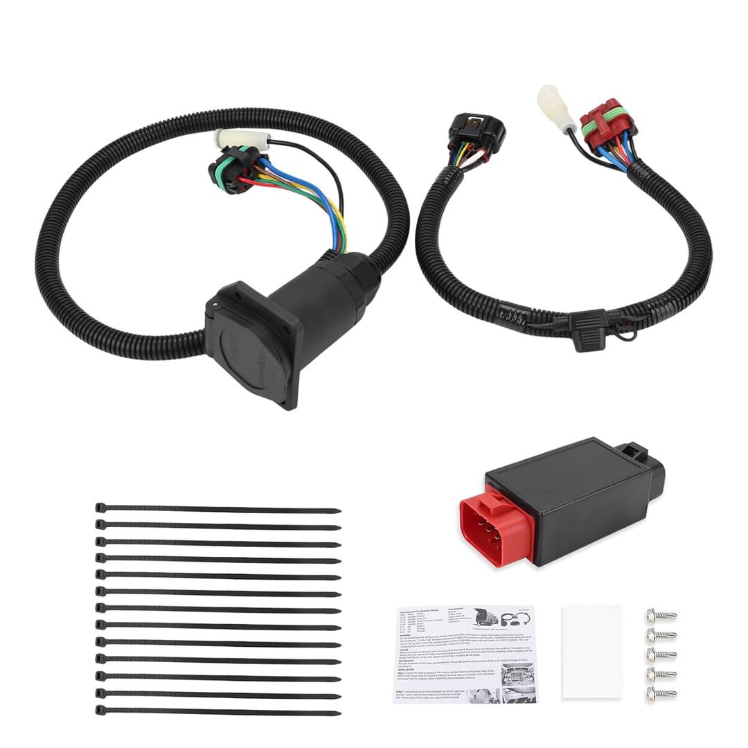WATERWICH Trailer Wiring Harness with Wiring Connectors Compatible with Hyundai Palisade 2021-2022, Santa Cruz Tucson 2022-2024, Kia Carnival Telluride 2021-2024 Replacement for 56466