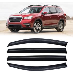 Window Rain Guards for 2019-2025 Subaru Ascent, Window Visor Guard Vent Wind Shade Deflector Rain Shield Protector Sun Visor for 19-25 Ascent,Tape-on/Outside-Mount, 4pcs 