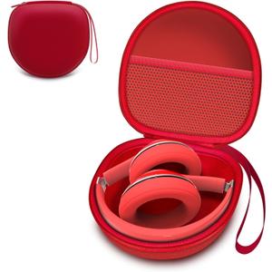 Headphone Case Compatible with BERIBES/TOZO/KVIDIO/Beats/Soundcore Anker/JBL Noise Cancelling Over-Ear Headphones, Red