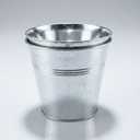 Galvanized Metal Flower Pot