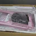 RIZZARI Stainless Steel Cat Litter Box, Odorless Enclosed Litter Box with Top Holes, Large Litter Pan for Small to Large Sized Cats (Pink, 23.8" L*15.9" W*16.1" H)