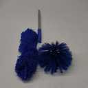 Cobweb Duster with Extension Pole, Washable Cleaning Duster Kit with 2 Duster Heads, Cobweb Duster, Corner Brush, 15-100 Inch Long Aluminum Telescoping Pole for Ceiling Fan (Blue)