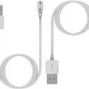 Intended for SOLAWAVE 4-in-1 Red Light Therapy Wand Charging Cable Magnetic Replacement Charging Cord for SOLAWAVE Facial Wand Charger Accessories (White&White)