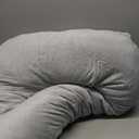 Pharmedoc Pregnancy Pillows, U-Shape Full Body Pillow -Removable Cover Jumbo Size - Gray - Pregnancy Pillows for Sleeping - Body Pillows for Adults, Maternity Pillow and Pregnancy Must Haves