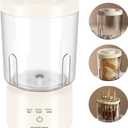 Mini Portable Washing Machine, Underwear Small Washing Machine Compact Laundry,1.6L Dual Mode, Makeup Brush Cleaner Solution Mini Washer for Apartment, Home, Hotel and Camping-2 Cups