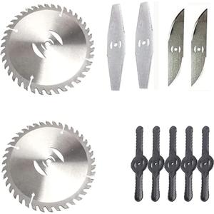 Replacement Blades,Electric Battery Powered Weed Wacker Attachments,Brush Cutter Trimmer Head3 Kinds of Adjustable Blades,Garden Trimmer Accessories