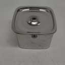 Veken Innovation Award Winner Stainless Steel Cat Water Fountain, 95oz/2.8L Automatic Pet Fountain with 6 Replacement Filters & 6 Pre-Filter Sponges & Silicone Mat for Cats, Dogs (Silver)