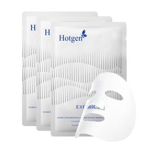 2 x Hotgen Face Sheet Mask 3 EA with Swiss Edelweiss Hydrating Collagen Facial Mask Blue Copper Peptide Hyaluronic Acid Face Masks for All Skin Types