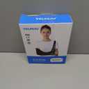 Velpeau Arm Sling Shoulder Immobilizer for Women and Men, fit Left or Right Arm - Rotator Cuff Support Brace - Medical Sling for Shoulder, Clavicle, Elbow Injury (Comfort type, Large: Bust 33.5-41)