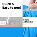 POLYSELLS 50 pcs 24x24 Inches Blue Poly Mailers Shipping Envelopes, Strong Adhesive Sealing, Waterproof, and Tear-resistant Postal Mailing Bags for Clothing, Books, and Accessories