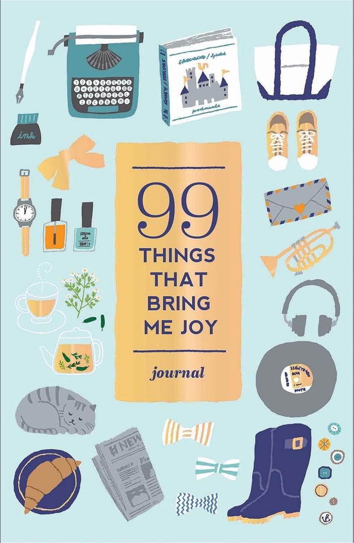 99 Things That Bring Me Joy Guided Journal: Gift Ready Edition with Ribbon Markers and Full-Color Design