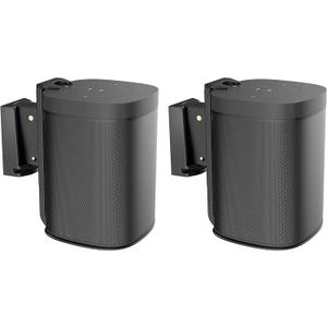Mount Plus SB631-Pair Adjustable Speaker Wall Mount for SONOS One, One SL and Play:1 | Low-Profile | Adjustable Tilt, Swivel, Rotate Speaker Mount for Best Audio (2 Pack Black)