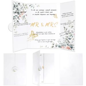 3 x Wedding Gifts Wedding Guest Book for Party Newlywed Gift White Guest Sign in Book Wedding Books for Guests to Sign Guestbook Sign Wedding Stuff Wedding Reception Registry Book Marriage Gift Hard Cover