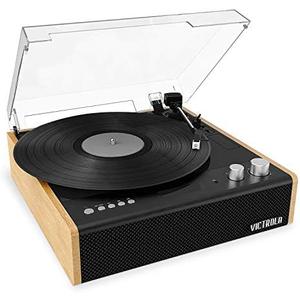 Victrola Eastwood – Bluetooth Record Player – 3-Speed Turntable, Premium MM Cartridge, Vinyl Stream for Wireless Streaming, Removable Dust Cover, Built-in Speakers (Bamboo) Victrola Eastwood – Bluetooth Record Player – 3-Speed Turntable, Premium MM Cartridge, Vinyl Stream for Wireless Streaming, Removable Dust Cover, Built-in Speakers (Bamboo)