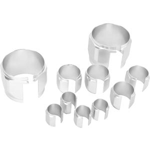 Stainless Steel Hose Cover Kit,Stainless Steel Dress Up Hose Cover Kit Extreme Heat Radiator Sleeving Set Universal Applicable (Silver)