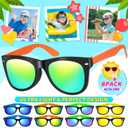Pool Party Favors Beach Party Favors - 48 PCS Pool Toys For Kids Ages 3-8 Beach Balls Bulk, Sand Bucket and Shovels Set, Kids Sunglasses Bulk, Beach Summer Toys, Pool Party Supplies,Sand Toys
