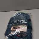 PrinceDeco 4 Pack Thick Velvet Stretch Armrest Covers for Chairs and Sofas - Non Slip, Blue