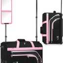 Dance Bag with Garment Rack, 23" Rolling Dance Suitcase Competition Duffle Bag with Garment Rack & Wheels | Versatile Compartments, Upgraded Stable System for Dance Shows, Travel, Cheer, Recital