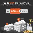 COCCINK 65 XL for HP 65 Black Ink Cartridge HP Printer Ink 65XL HP65