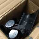 E-SDS 60 Snow Broom Ice Scraper Bendable Snow Remover for Cars with 12.2 Foam Head, Extendable Snow Brush for Car, Truck and SUV (Orange and Black)