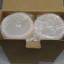 NURADA Large Outdoor Solar Candles Waterproof - 10" x 4" Rechargeable Solar Powered Flameless LED Pillar Flickering Candle for Patio Porch Lanterns Decor - Ivory White Set of 2