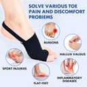 2PCS Bunion Corrector for Women & Men - Toe Alignment Corrector with Splint & Pads for Hallux Valgus Pain Relief, Toe Separator for Day/Night, Anti Slip Correction for Big Toe Straightener