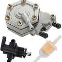 Fuel Pump for Polaris Sportsman 325 400 500 600 700 Polaris Magnum 325 330 500 2X4 4X4 ATV Engine with Three way Fuel Shutoff Valve 7052161
