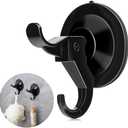 ANDGOO Suction Cup Hooks for Shower, 20 Pack Small Window Hooks Suction Cups, Black Aacuum Adhesive Hanger, Heavy Duty Utility Hooks Use to Hang on Tile, Door, Living Room,Towel, Bedroom