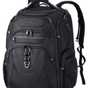 KROSER TSA Friendly Travel Laptop Backpack 18.4 inch XXXL Gaming Backpack Water-Repellent College Daypack Business Backpack with RFID Pockets & USB Port for Men/Women-Black