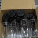 Mimorou 30 Pack 8.7 oz Plastic Spice Jars with Shaker Lids Clear Seasoning Containers Spice Bottles for Kitchen Storing Herbs Seasoning Powders