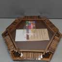 WOOD CITY Shut The Box Game Wooden for 6 Players, Close The Box Math Game for Kids Adults with 16 Dice, 6 Way Tabletop Quick Board Game for Family Friends 3+ Years Old in Classroom, Party or Pub