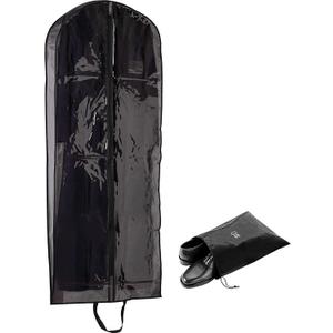 Breathable Long Clear Coat + Fur Storage Garment Bag | 54 Inch + 5 Inch Gusset | Mink, Wool, Winter, Trench Coat, Long Dress Cover | Hanging Clothes Protector