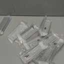 Peaha 10 Pack Black Cabinet Pulls Kitchen Handles 3 inch Aluminum Alloy Edge Finger Pull Dresser Drawer Handles, Hole Centers: 3in (76mm)