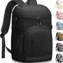 Cooler Backpack Insulated Waterproof,30 Cans Backpack Coolers Leakproof Lunch Backpack for Men Women Portable Soft Cooler Bag for Beach Camping Travel Picnic (Black)