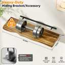 Organic Wavy Edge Floating Shelves,Hidden Brackets,2 Pack 24 in