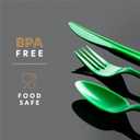 PLASTICPRO 1000 piece Cutlery Combo set of Green Plastic Forks, Spoons, and Knives Disposable Colored Cutlery Bulk Pack Variety Pack for Party Home Office