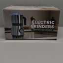 Electric Spice and Nut Grinders - 3 Stainless Steel Blades, 1 Filter, 1 Brush - 500W Grinder for Kitchen Dry Use (Black)