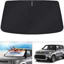 KUST Windshield Sun Shade for Kia Soul 2014-2019 Custom Fit Accessories Window Shade Foldable Sun Protector Block UV Rays Keep Car Cooler
