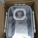 CODOHI Bread Box for Homemade Bread, Time Recording Bread Storage Container with Lid, Airtight Fresh Bread Holder bin For Kitchen Countertop, Dishwasher Safe, 7.3x4.9x4.3 Inch