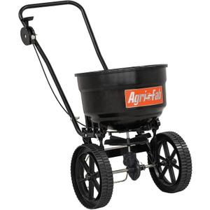 Agri-Fab 45-0566 50 lb. Push Lawn & Garden Broadcast Spreader for Seed,Fertilizer; Walk Behind with Easy to use Cable Control