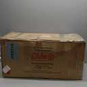 Puleo International 4.5ft Pre-Lit Potted Flocked Arctic Fir Christmas Tree with 70 Clear Lights, 419 Realistic Dense Branch Tips, Easy Setup Artificial Trees with Sturdy Metal Stand