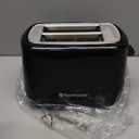 Toastmaster 2-Slice Toaster - Black with Stainless Steel - Kitchen Essential for Sandwich Bread & Breakfast Toast - Toaster with Wide Slots, High Rise Toast Lift & Cool-Touch Exterior